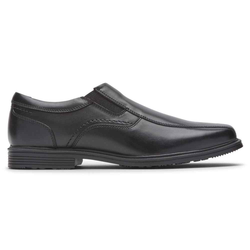 Rockport Taylor Waterproof - Mens Slip-Ons - Black - NZ (ZRP-207158)